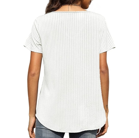 Super Cute Women's V Neck Top (MED) - Picture 2 of 8